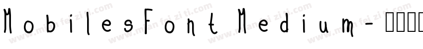MobilesFont Medium字体转换
